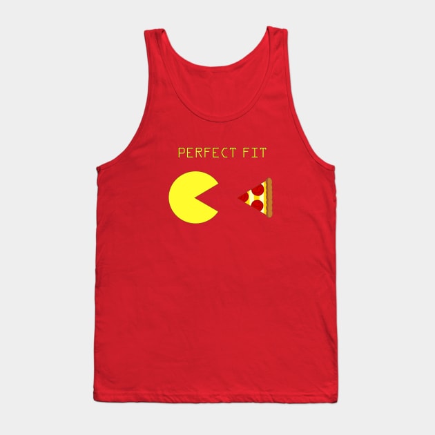 Pacman & Pizza Tank Top by ChelsieJ22